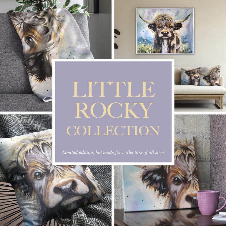 A smiling lamb portrait against a colourful, blurred background.